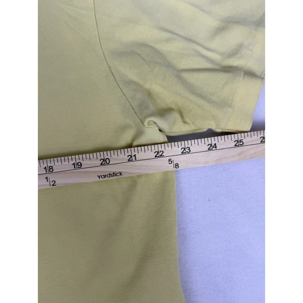 Polo Ralph Lauren Light Yellow‎ Men's Large Short Sleeve Embroidered Golf 0040